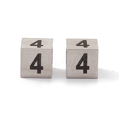 Tarnish Resistant 303 Stainless Steel European Beads STAS-G286-P04-1