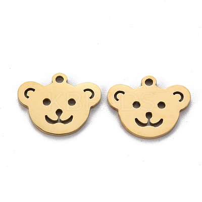 Ion Plating(IP) 201 Stainless Steel Charms STAS-Q240-057G-1