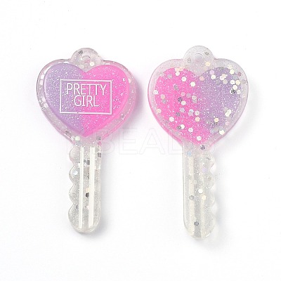Two Tone Resin Big Pendants RESI-Z001-01C-1