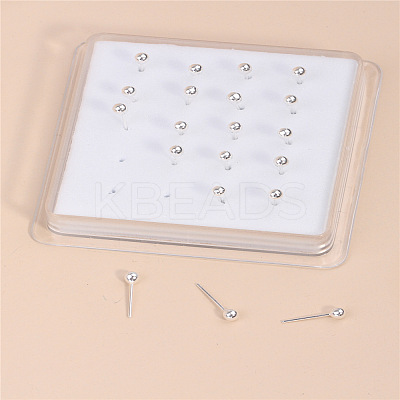 20Pcs Round Brass Nose Studs WGFA8C5-07-1