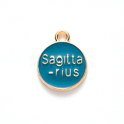 Alloy Enamel Pendants ENAM-S124-01A-05F-1