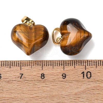 Natural Tiger Eye Pendants G-B188-04G-05-1