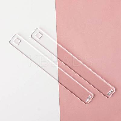 Transparent Acrylic Clay Thickness Ruler PW-WG44593-03-1