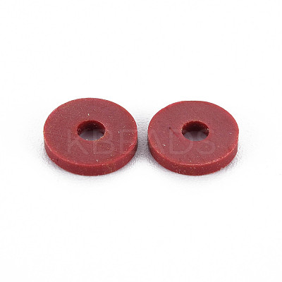 Handmade Polymer Clay Beads Strands CLAY-R089-8mm-T007-1