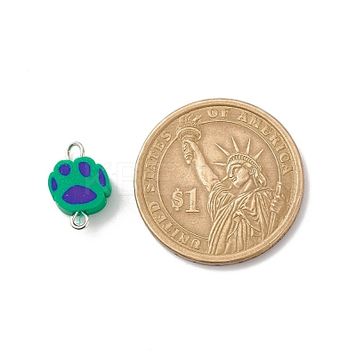 Polymer Clay Connector Charms PALLOY-JF01766-1