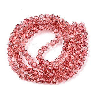 Transparent Glass Beads Strands X-GLAA-T023-4mm-A13-1