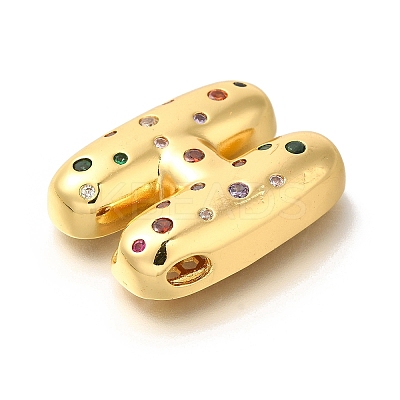 Brass Cubic Zirconia Pendants KK-M295-13G-H-1