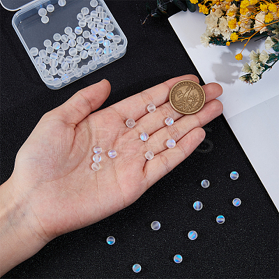 120Pcs Synthetic Moonstone Beads Strands G-PA0001-75A-1