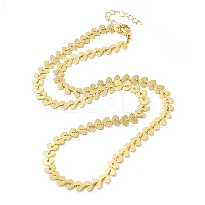 Brass Cobs Chain Necklaces for Women NJEW-G100-02G-1