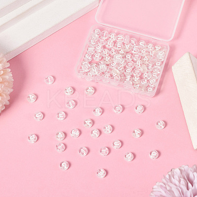 100Pcs 5 Styles Transparent Acrylic Beads OACR-TA0003-48C-1