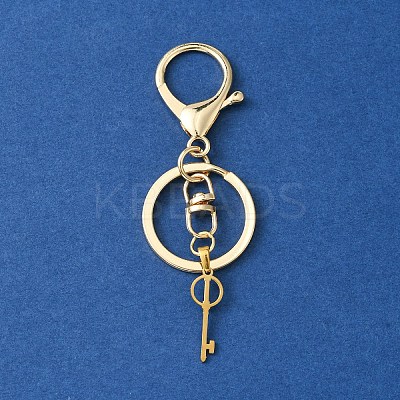 304 Stainless Steel Initial Letter Key Charm Keychains KEYC-YW00004-09-1