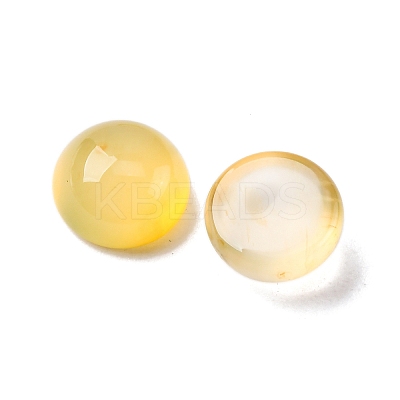 Natural Yellow Agate Cabochons G-K348-07C-04-1
