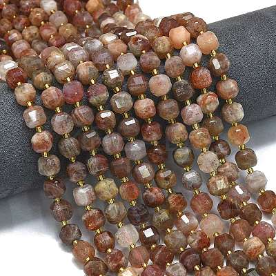 Natural Gold Sunstone Beads Strands G-K389-A51-01-1