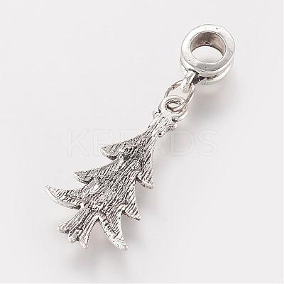Tibetan Style Alloy European Dangle Charms PALLOY-JF00316-05-1
