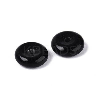 Natural Black Onyx Charms G-Q601-30A-01-1