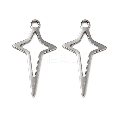 201 Stainless Steel Pendants STAS-I330-045P-1