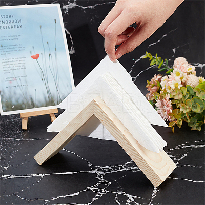 Triangle Wooden Napkin Holder DJEW-WH0038-96-1