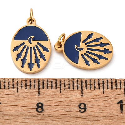304 Stainless Steel Enamel Charm STAS-U061-32G-01-1