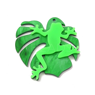 Opaque Acrylic Pendants OACR-H024-09-1