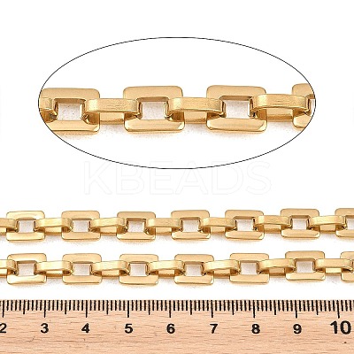 201 Stainless Steel Square Link Chains CHS-H118-17G-1