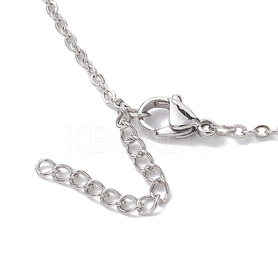 Crystal Stone Cage Pendant Necklaces NJEW-JN04756-02-1
