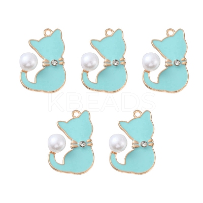 Alloy Enamel Pendants ENAM-YW0002-59-1