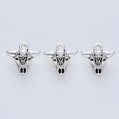 Tibetan Style Alloy Pendants TIBE-R316-079AS-RS-1