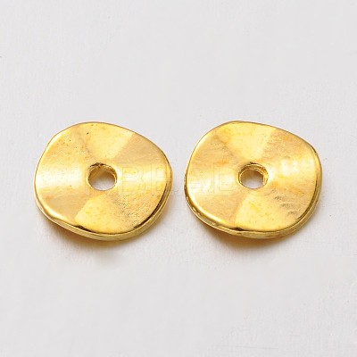 Tibetan Style Alloy Wavy Spacer Beads LS-K0NWF012-1