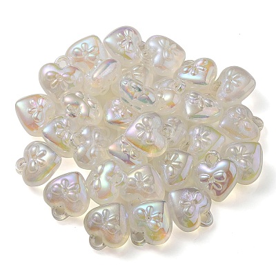 Luminous UV Plating Transparent Acrylic Pendants OACR-P010-10E-1