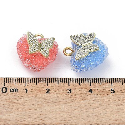 Druzy Resin Pendants RESI-M034-02-1