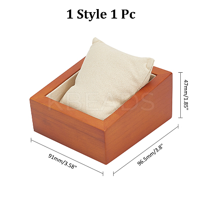 Rectangle Wooden Watch Display Stands ODIS-WH0017-110B-1