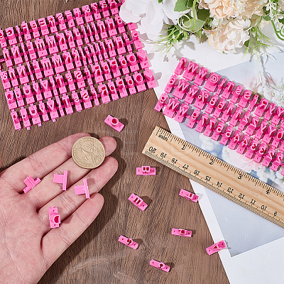 1 Bag Letters & Numbers PP Plastic Cookie Stamps DIY-SC0033-91-1