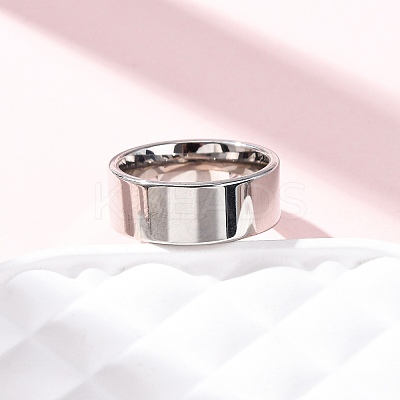 201 Stainless Steel Wide Band Finger Rings RJEW-K252-02E-P-1