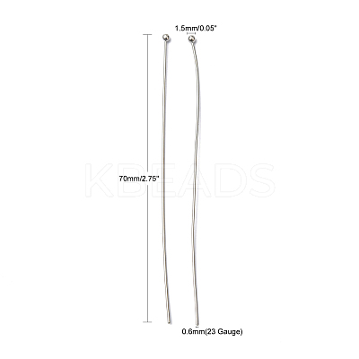 Brass Ball Head Pins RP0.6x70mm-1