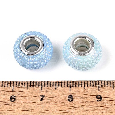 Large Hole Resin Rhinestone European Beads OPDL-T003-01C-1