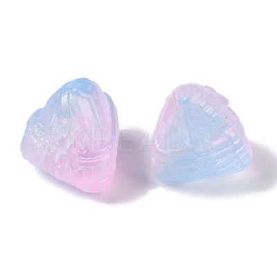 Baking Paint Glass Beads GLAA-S202-15B-1