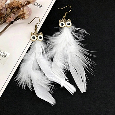 Alloy Enamel Dangle Earrings for Women WGBD3DC-08-1