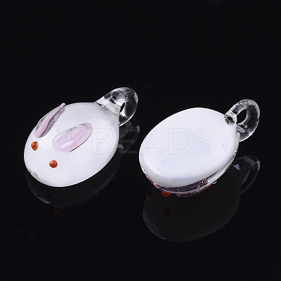 Handmade Lampwork Pendants X-LAMP-N021-002F-1