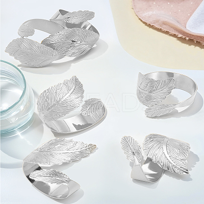 6Pcs Iron Napkin Rings AJEW-LP0002-65S-1