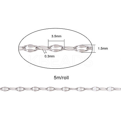 304 Stainless Steel Dapped Chains CHS-CJC0001-04P-1