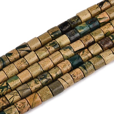 Natural Verdite Stone Beads Strands G-T141-89B-1