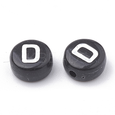 Opaque Acrylic Beads X-SACR-N002-02D-1