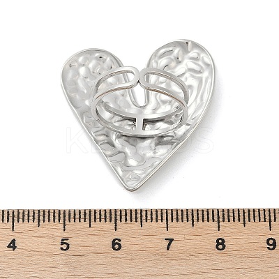 304 Stainless Steel Cuff Rings LS-RJEW-D306-16P-1