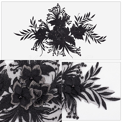 Flower Polyester Computerized Embroidery Sew on Ornament Accessories DIY-WH0366-39-1