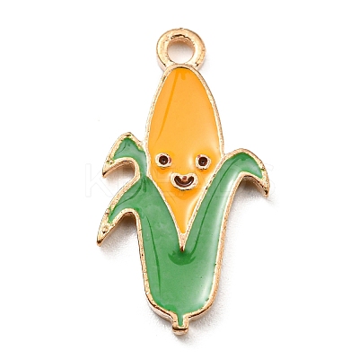 Thanksgiving Day Alloy Enamel Pendants ENAM-D060-01F-KCG-1