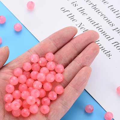 Transparent Acrylic Beads TACR-S154-62E-03-1