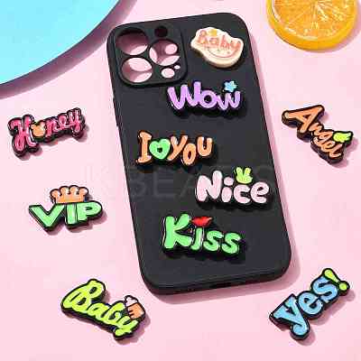10Pcs 10 Styles Opaque Resin Decoden Cabochons FIND-YW0005-82-1