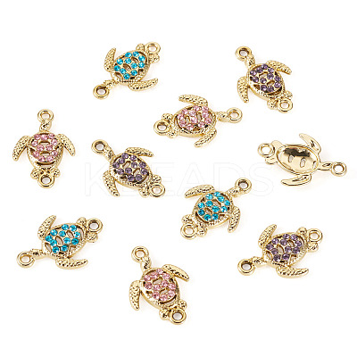 16Pcs Alloy Rhinestone Connector Charms ALRI-TA0001-40-1