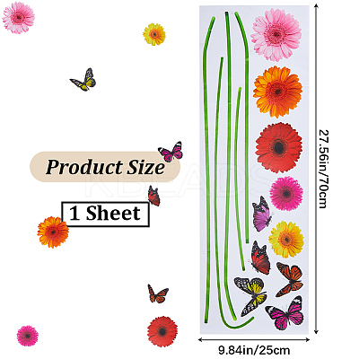 PVC Self Adhesive Wall Decorative Stickers STIC-WH0002-037-1