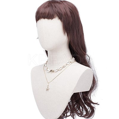 Starfish Pendant Neckelaces for Girl Women NJEW-JN03744-1